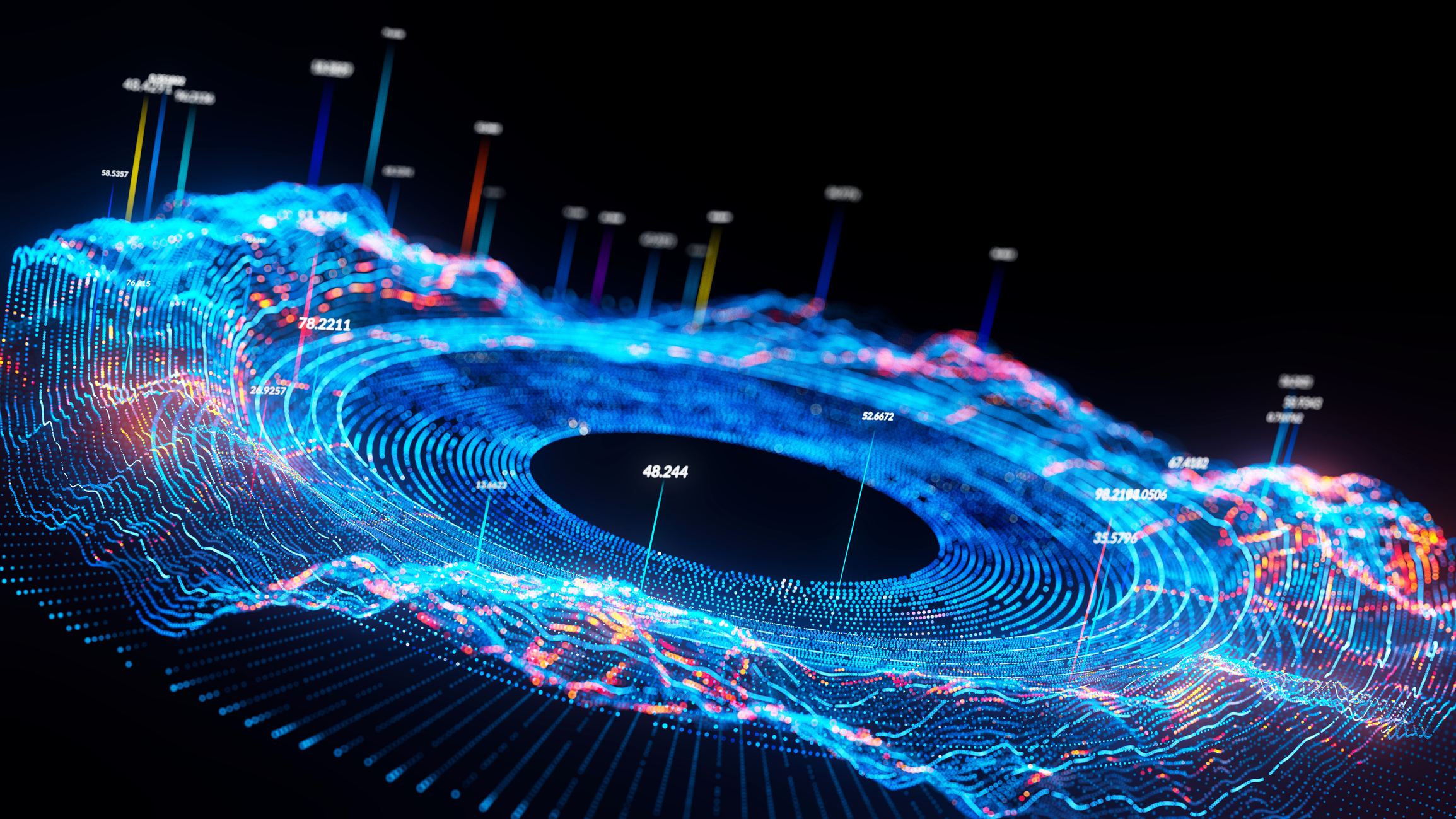 Abstract data flow background