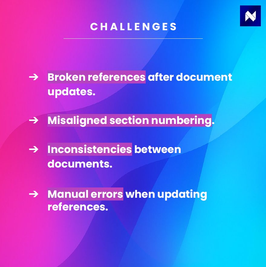 Cross-referencing challenges in clinical documents
