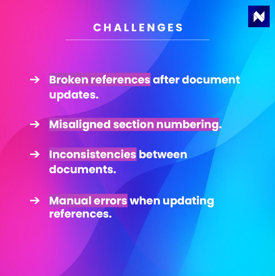 Cross-referencing challenges in clinical documents