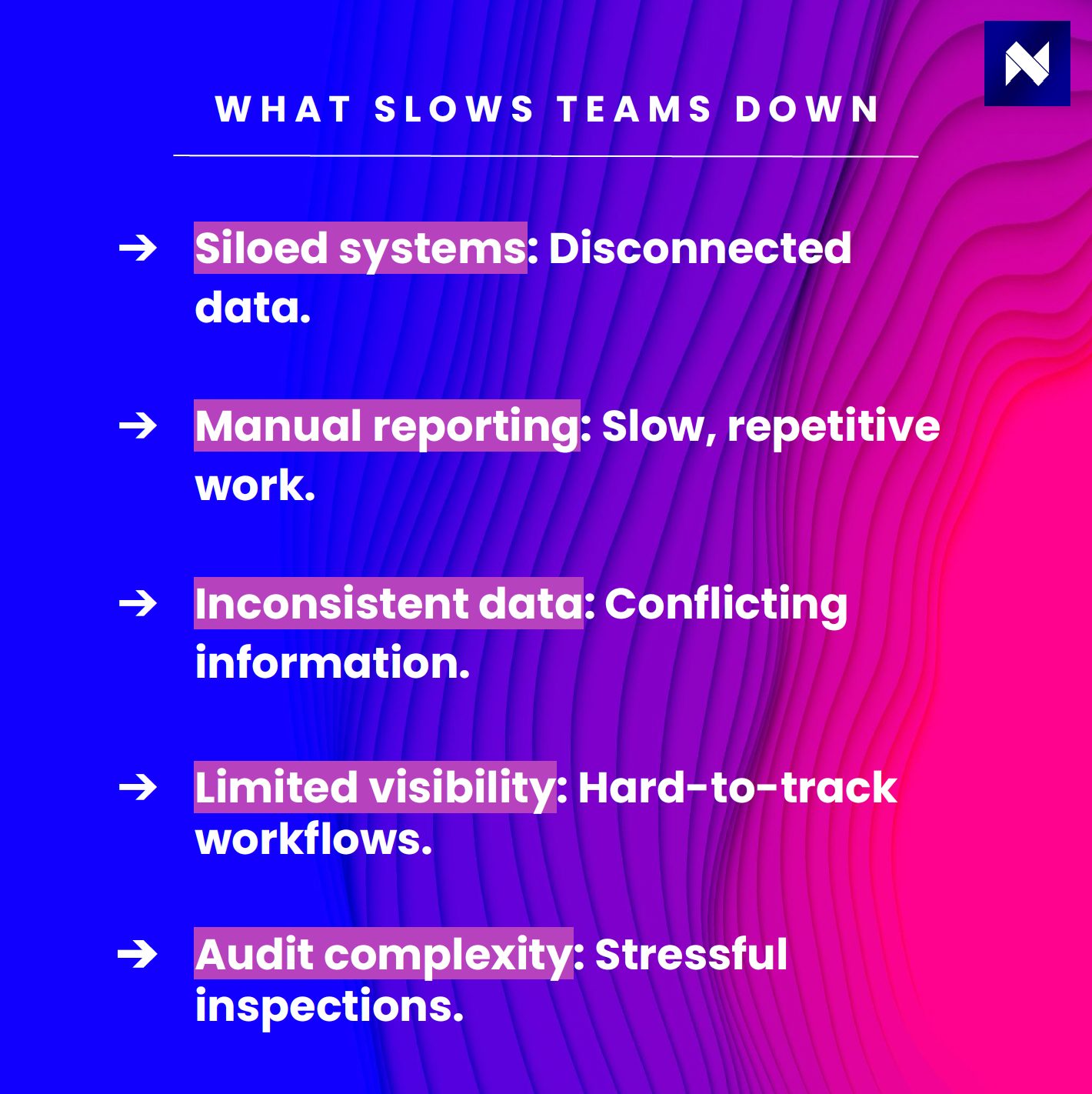 What slows teams down